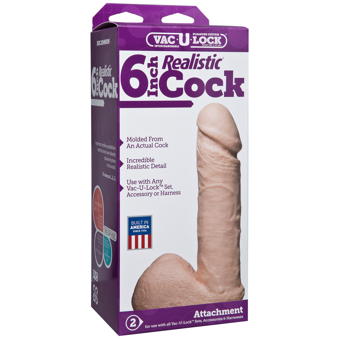 Realistische Dildo - 6 / 15 cm Weiß - 3