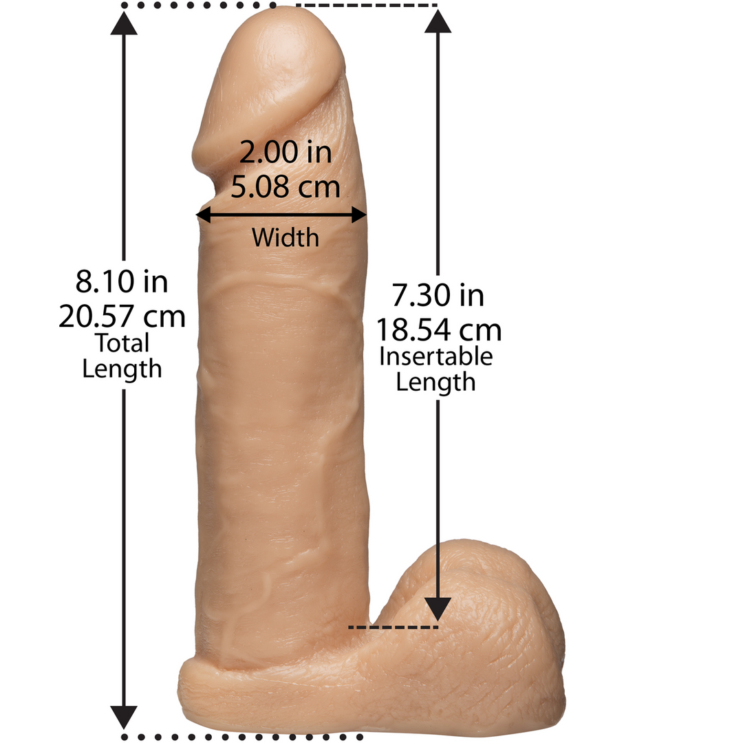 Realistische Dick - 8 / 20 cm Fleischfarben - 2
