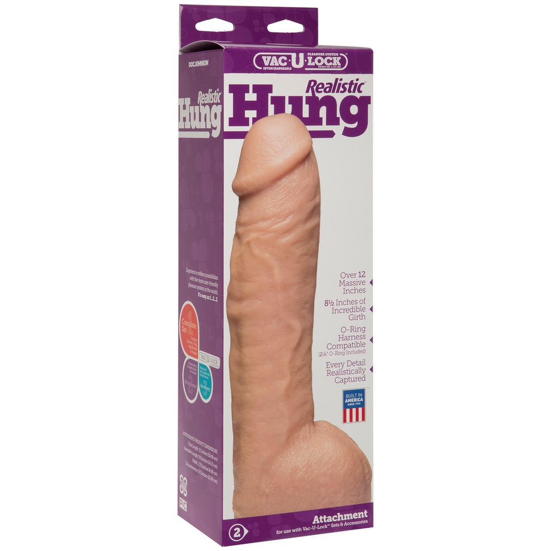 Realistic Hung - Realistic Dildo - 13 / 32 cm Weiß - 3