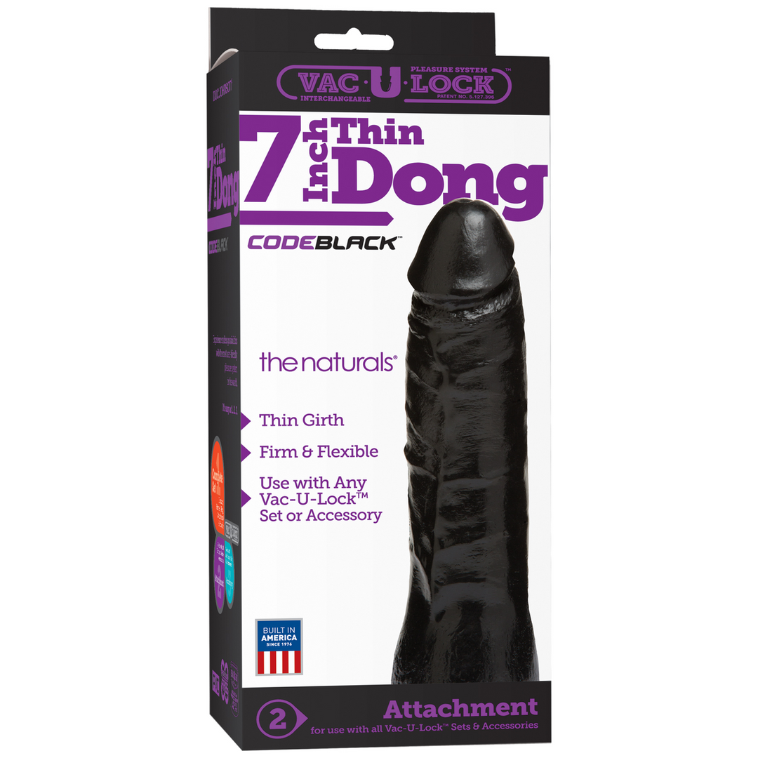 CodeBlack - Dun Dildo - 7 / 18 cm Schwarz - 0
