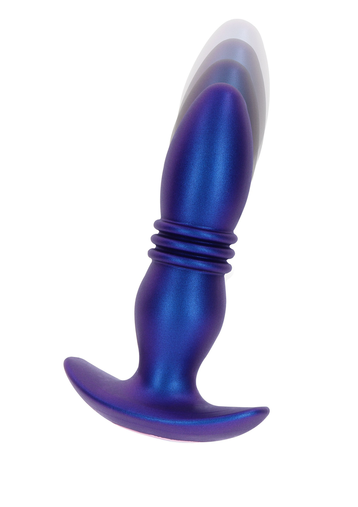 ToyJoy Buttocks The Tough Thrusting Vibrating Plug BLUE - 7