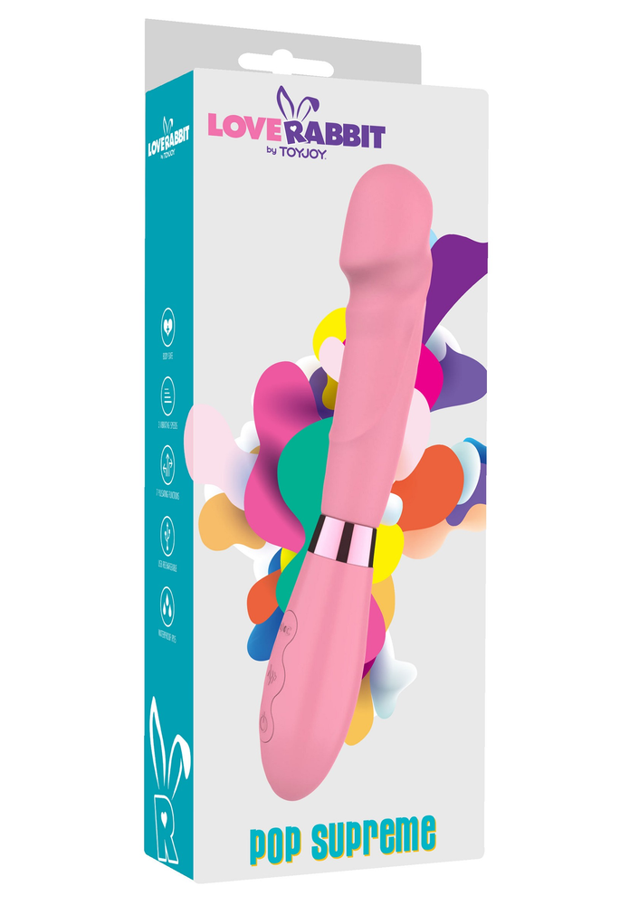 ToyJoy Love Rabbit Pop Supreme Vibrator PINK - 2