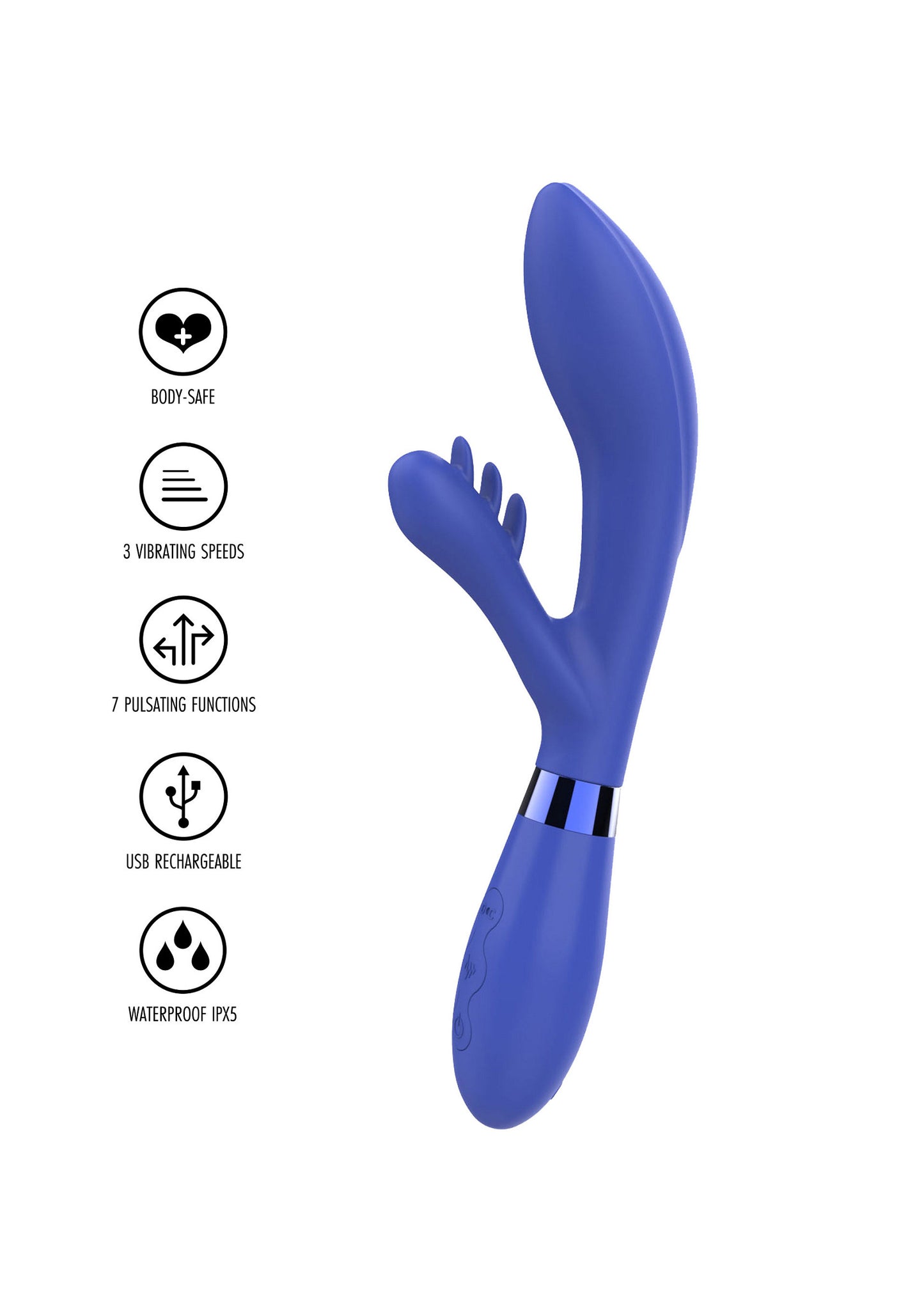 ToyJoy Love Rabbit Sunset Party Vibrator BLUE - 5