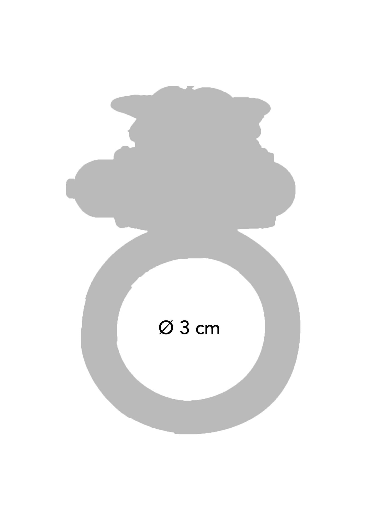 ToyJoy Basics Flutter Ring Vibrating TRANSPA - 0