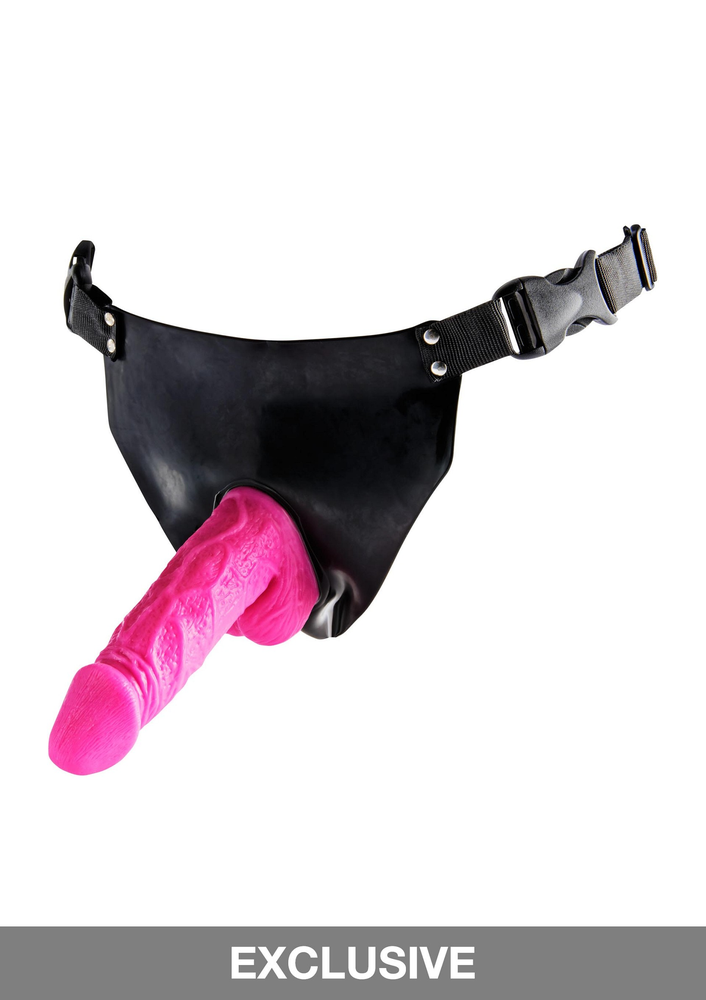 ToyJoy Classics Powergirl Vibrating Strap-On PINK - 1
