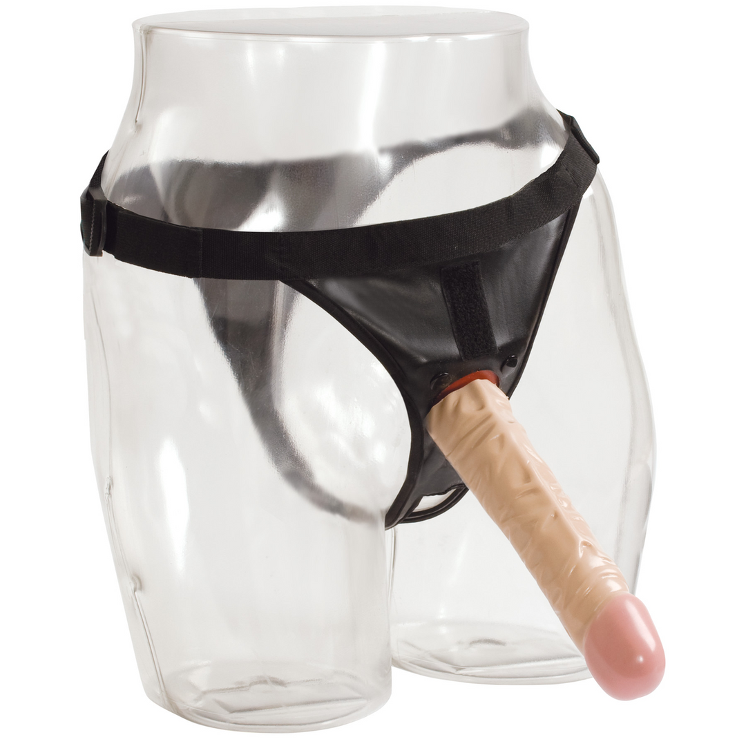 Klassieke dildo met Ultra harnas - 20 cm - Vanille Fleischfarben - 2