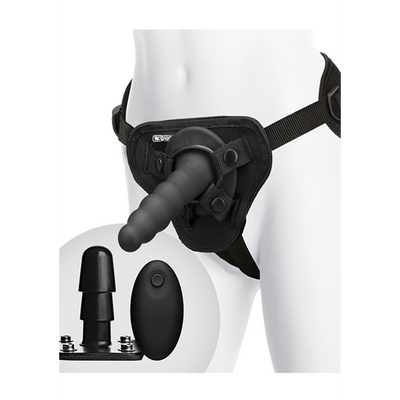 Geribbelde Vibrerende Plezier Set met Afstandsbediening Schwarz - 2