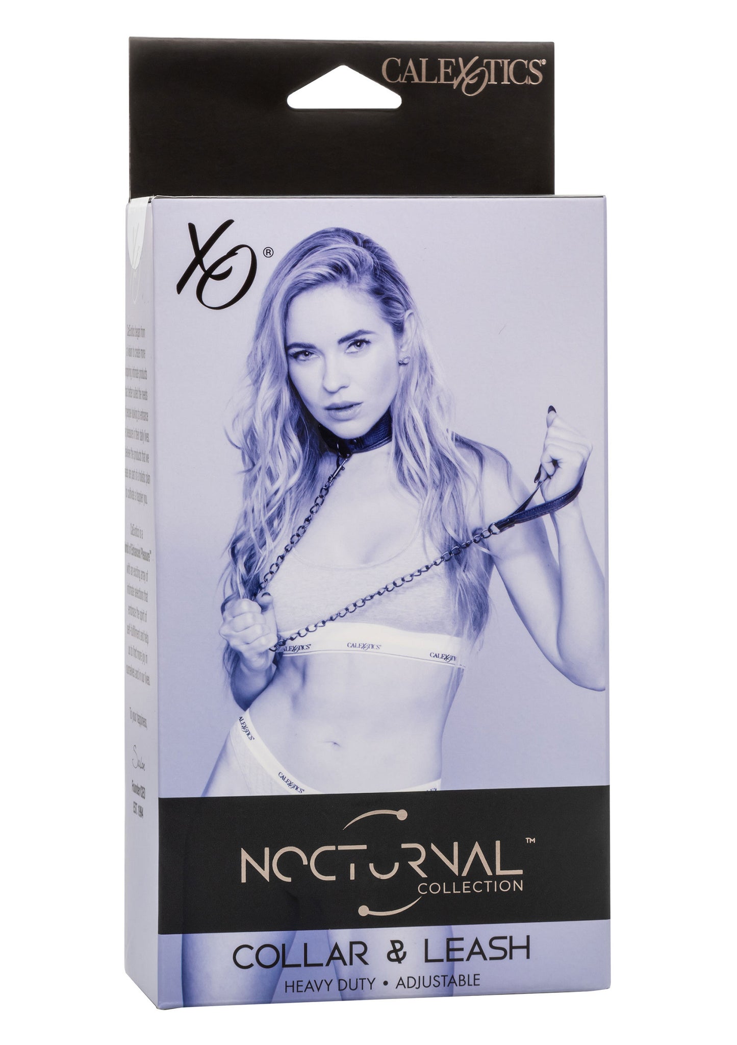 CalExotics Nocturnal Collection Collar & Leash BLACK - 6