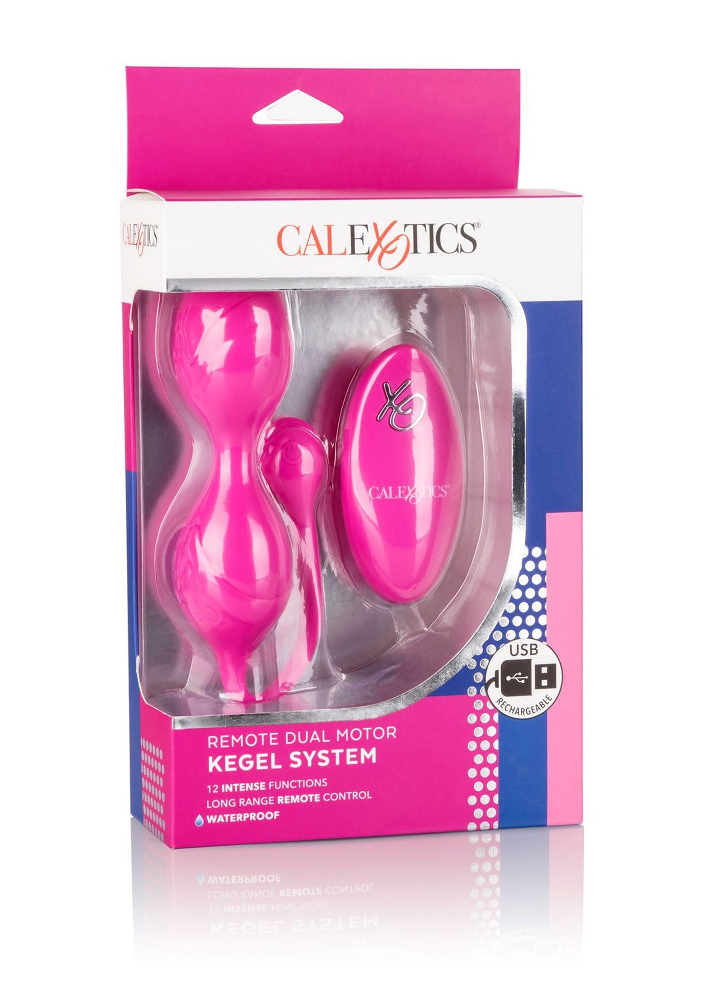 CalExotics Remote Dual Motor Kegel System PINK - 0