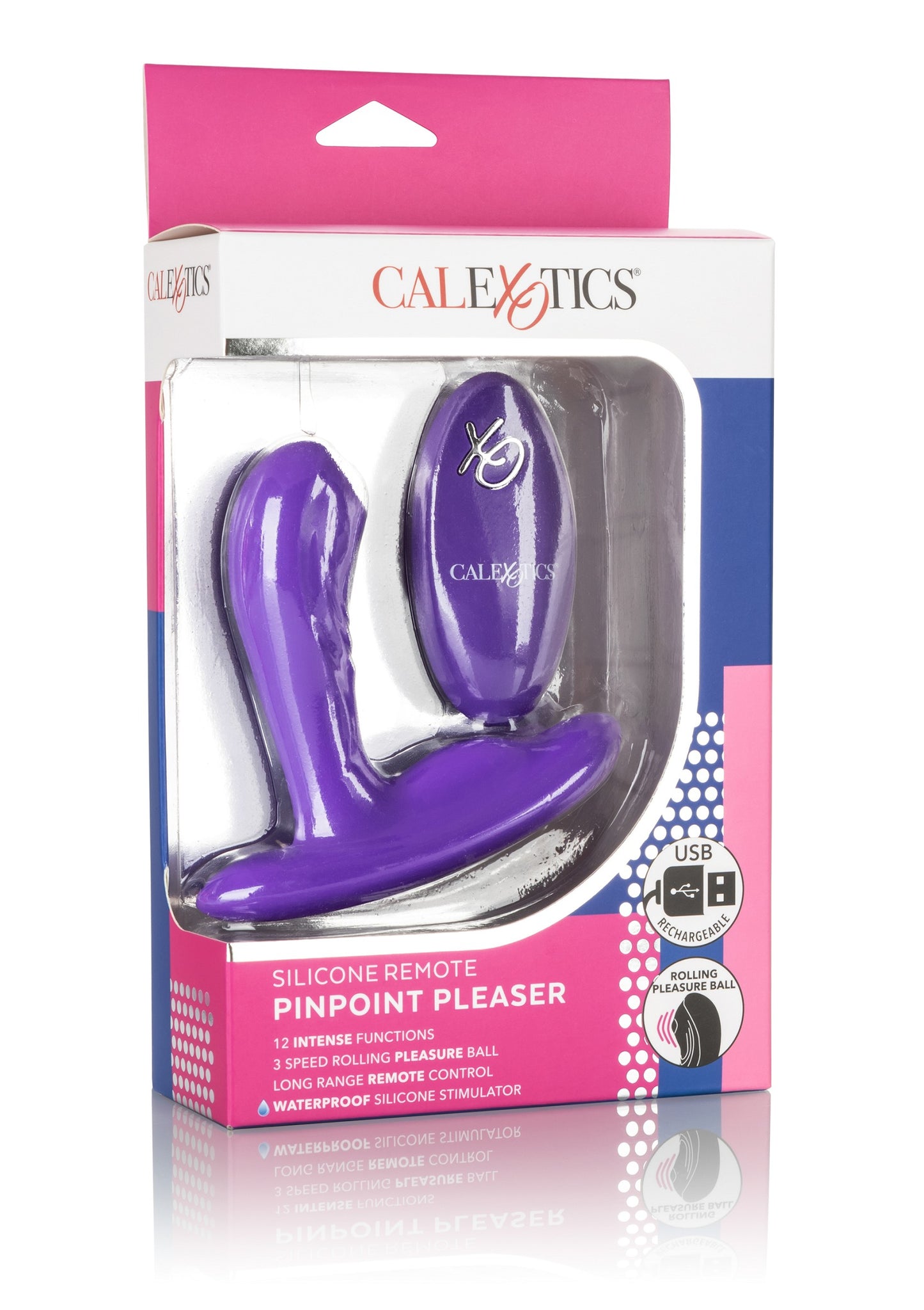 CalExotics Silicone Remote Pinpoint Pleaser PURPLE - 0