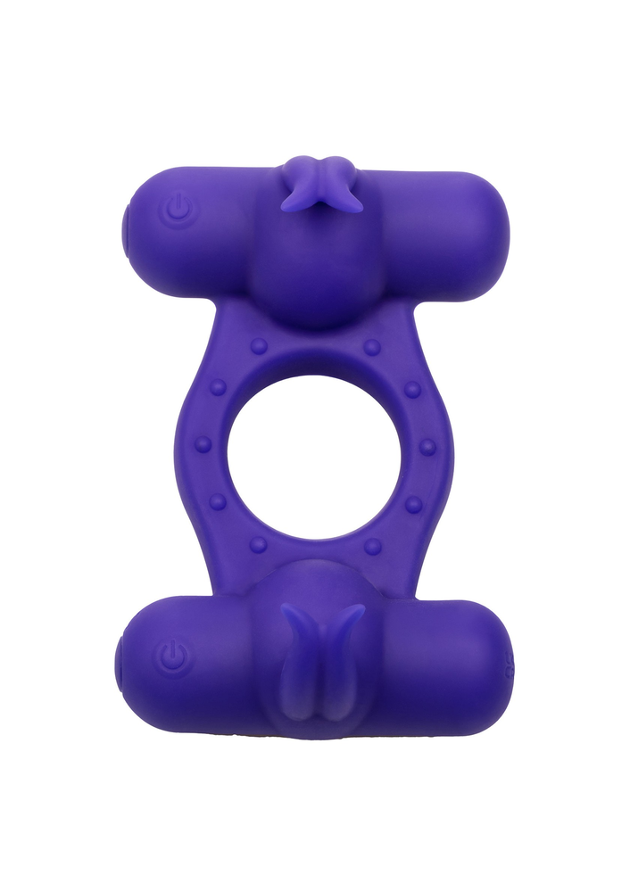 CalExotics Silicone Rechargeable Triple Orgasm Enhancer PURPLE - 10