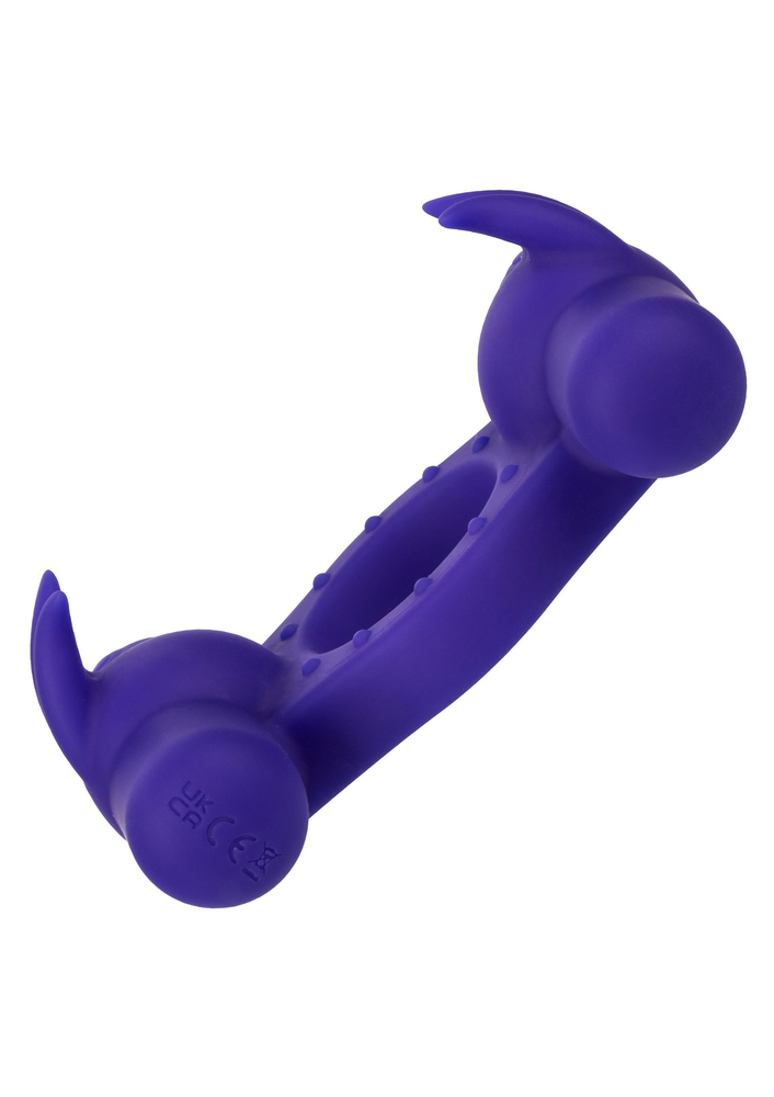 CalExotics Silicone Rechargeable Triple Orgasm Enhancer PURPLE - 9