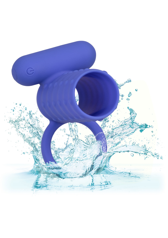 CalExotics Silicone Rechargeable Endless Desires Enhancer BLUE - 9