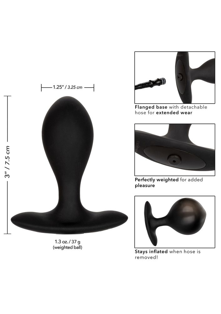 CalExotics COLT Weighted Pumper Plug BLACK - 0