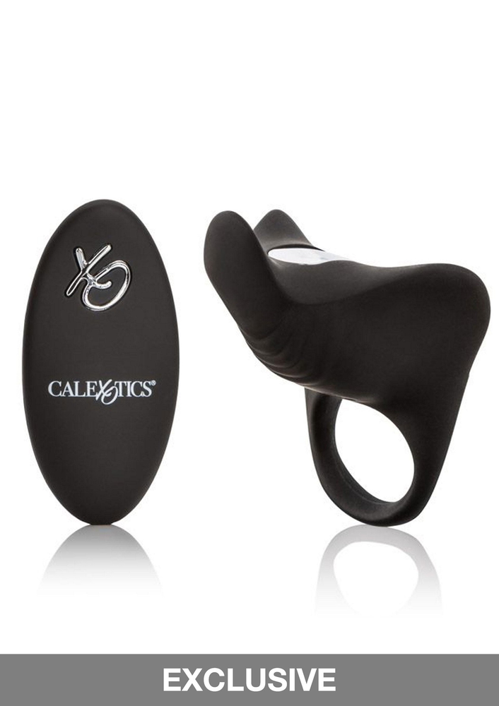 CalExotics Silicone Rechargeable Remote Pleasurizer BLACK - 1