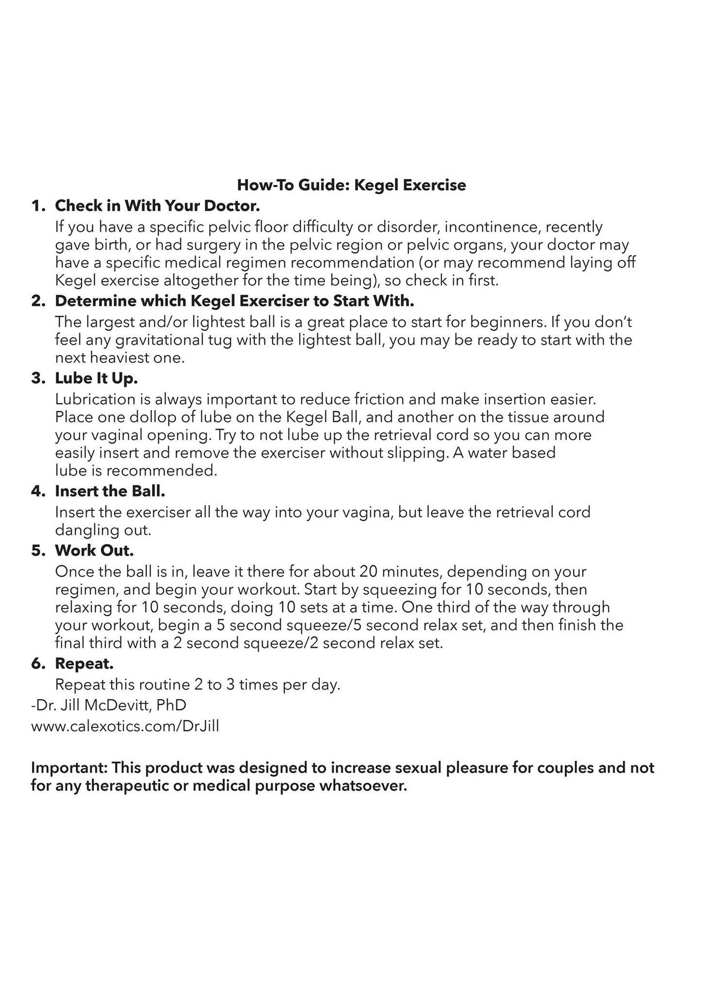 CalExotics Kegel Training Set Lemon YELLOW - 8