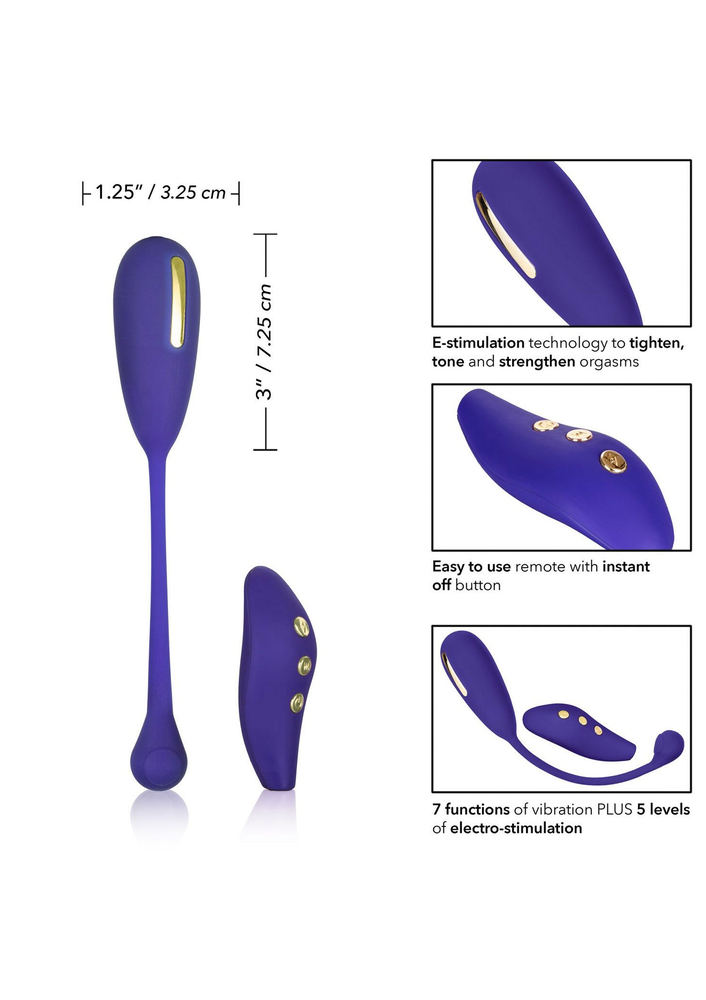 CalExotics Impulse Intimate E-Stimulator Remote Kegel Exerciser BLUE - 4