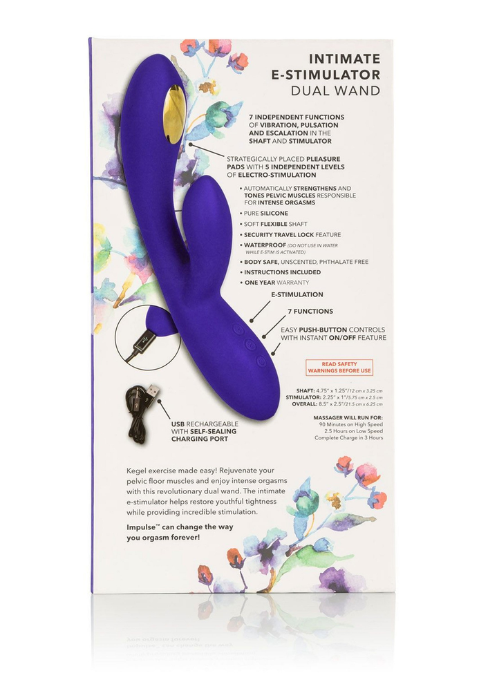 CalExotics Impulse Intimate E-Stimulator Dual Wand BLUE - 7