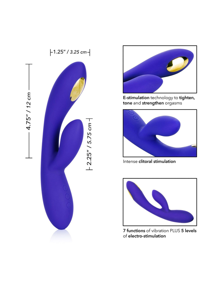 CalExotics Impulse Intimate E-Stimulator Dual Wand BLUE - 1