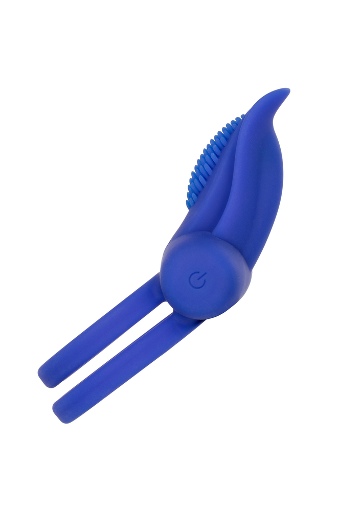 CalExotics Silicone Rechargeable Dual Pleaser Enhancer PURPLE - 1