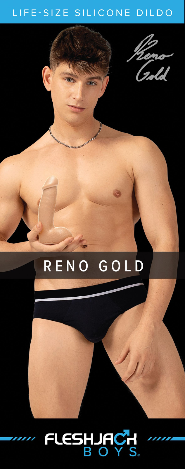 Fleshjack Boys - Reno Gold Dildo - 4