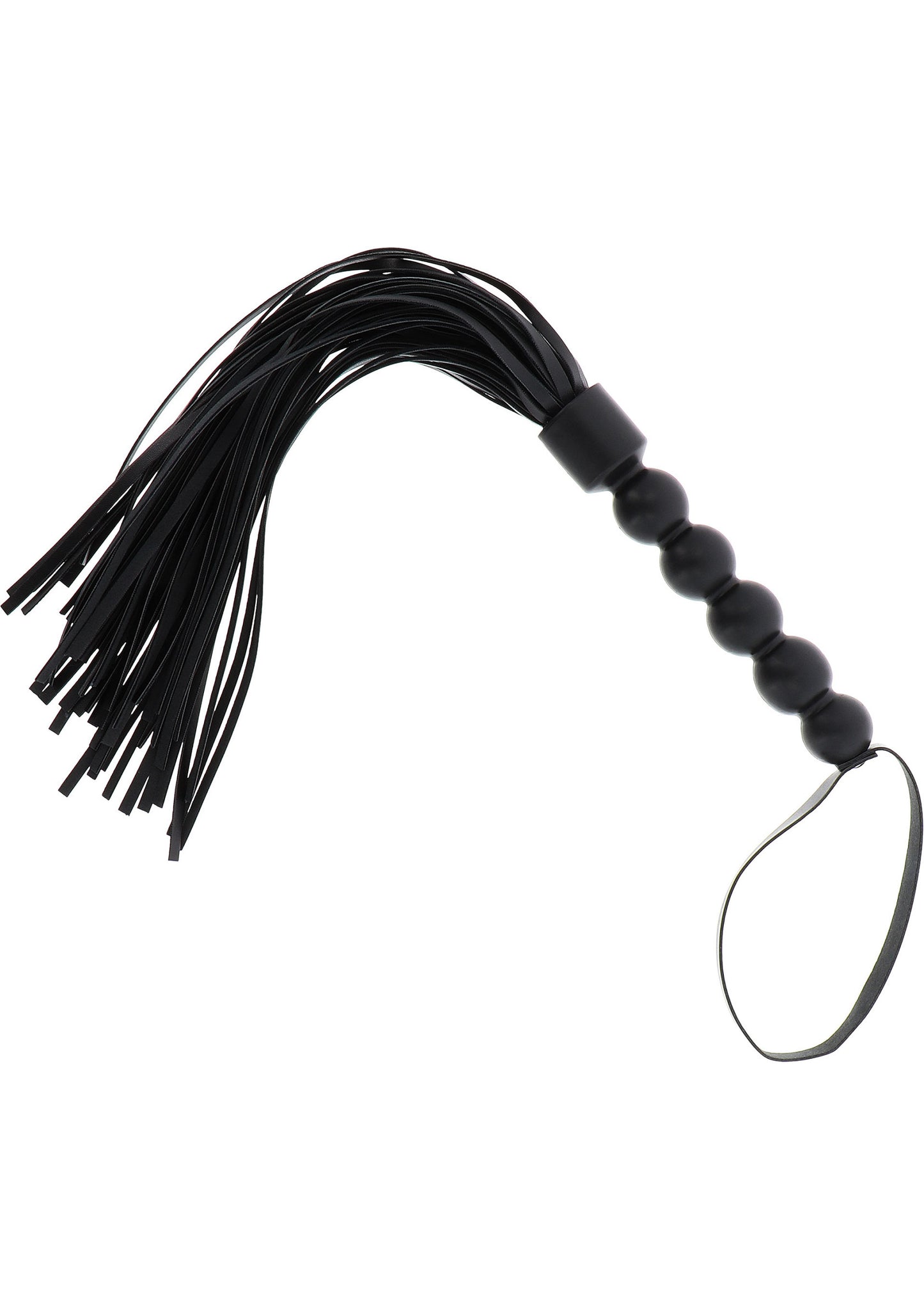 Hidden Desire Extreme Short Beaded Flogger Whip BLACK - 2