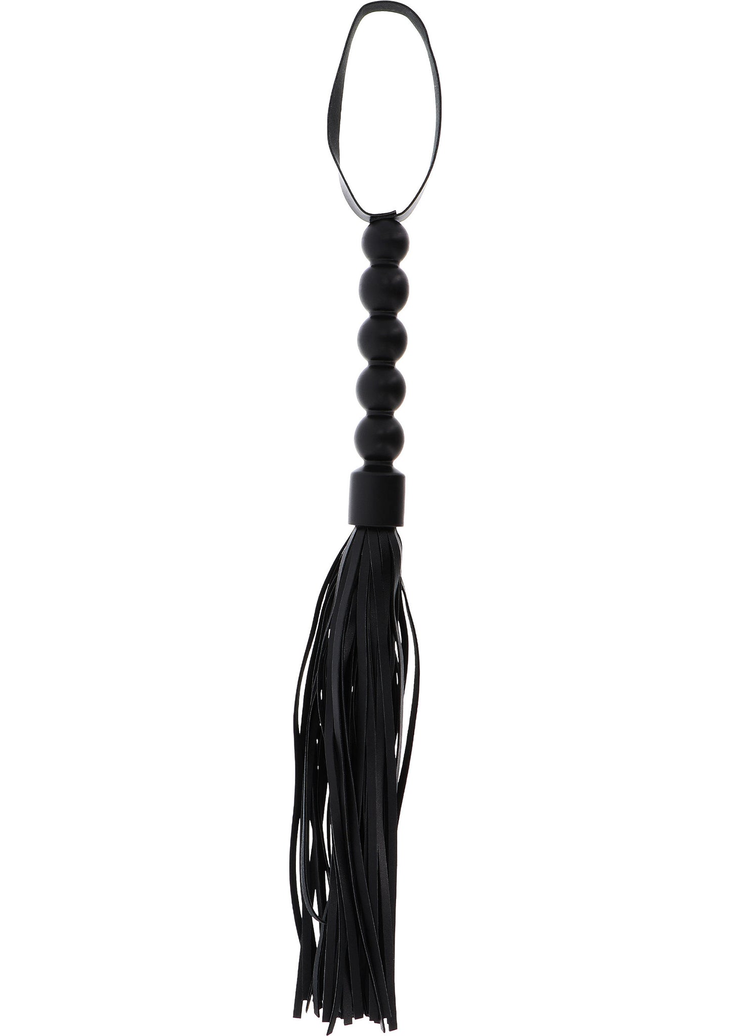 Hidden Desire Extreme Short Beaded Flogger Whip BLACK - 1