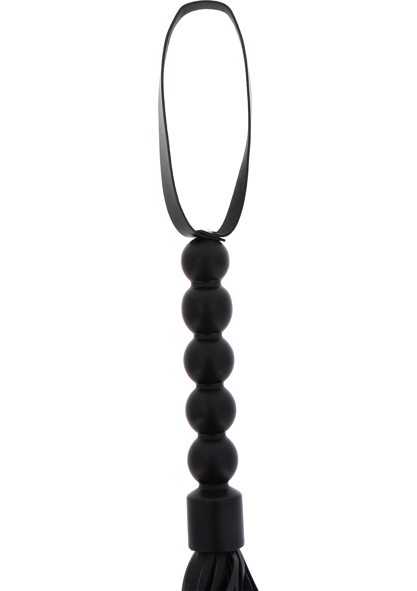 Hidden Desire Extreme Short Beaded Flogger Whip BLACK - 0