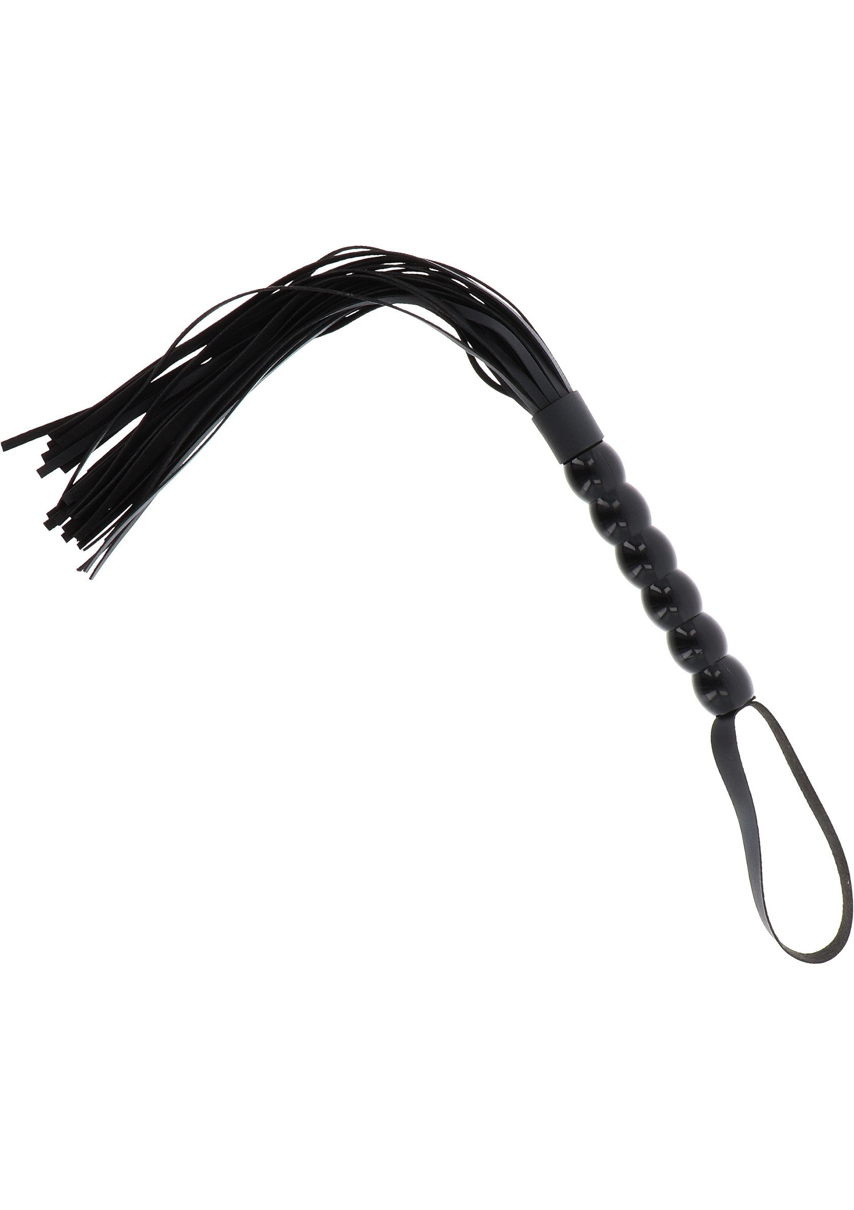 Hidden Desire Extreme Long Beaded Flogger Whip BLACK - 3