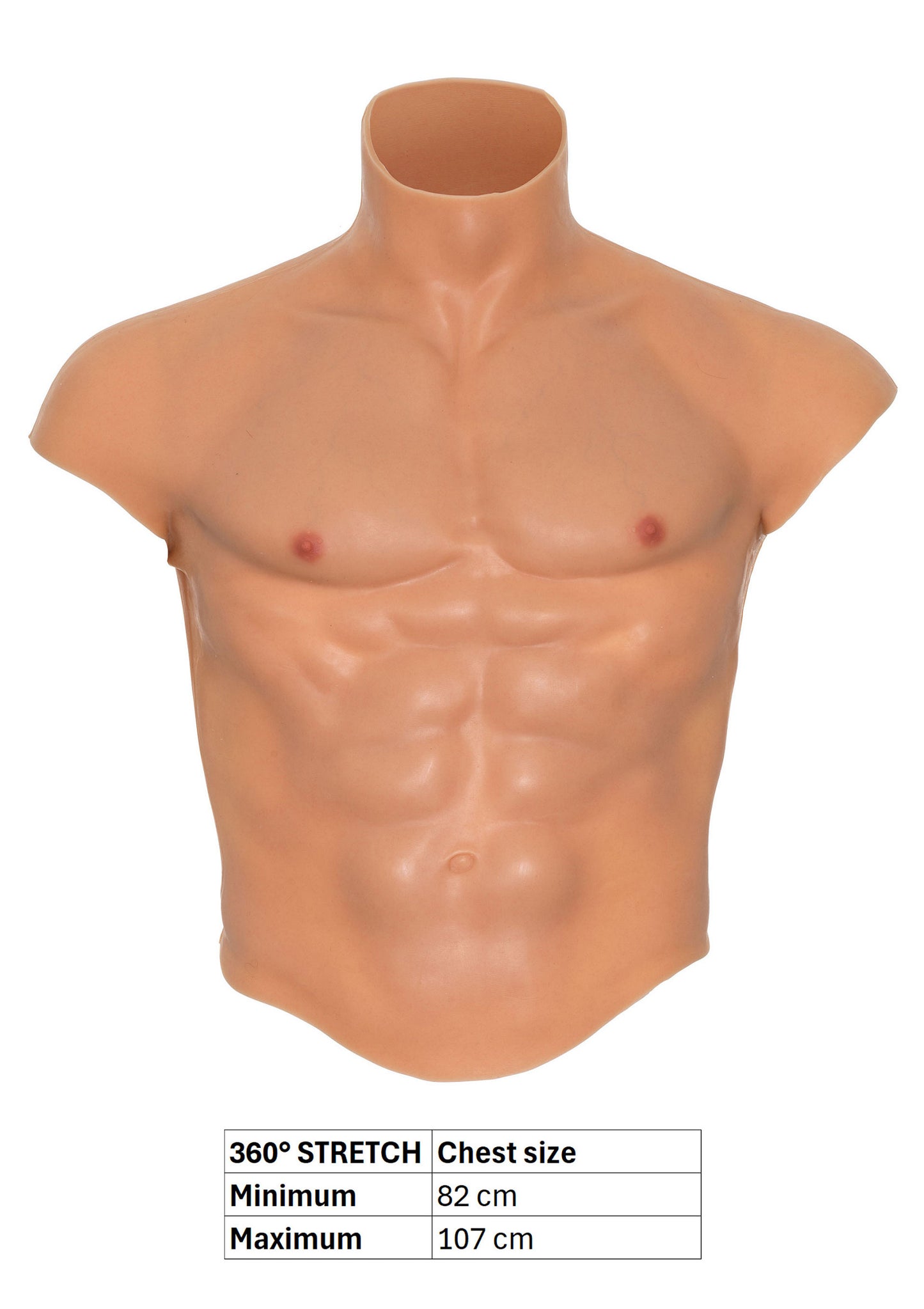 Hidden Desire Alter Ego Silicone Male Torso Shirt SKIN S/M/L - 1