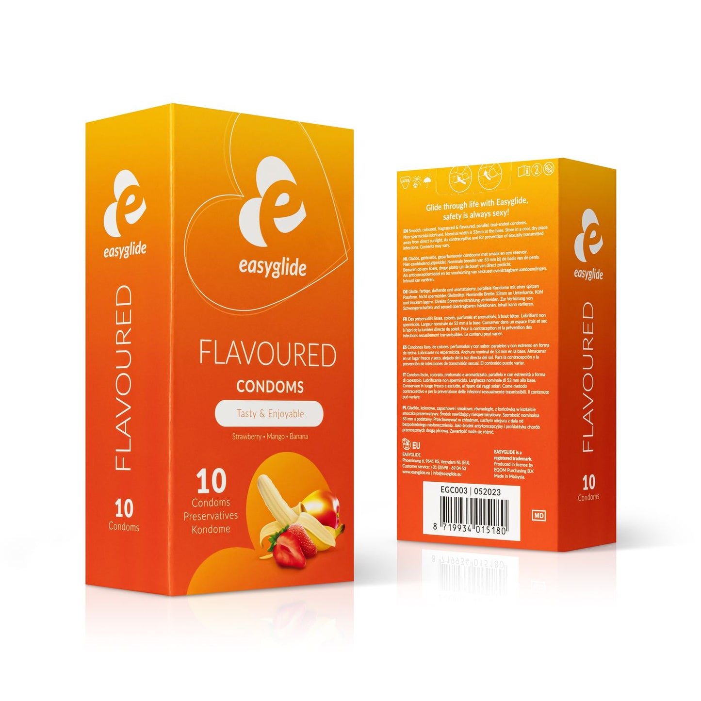 EasyGlide - Condooms Met Smaakjes - 10 stuks - 0