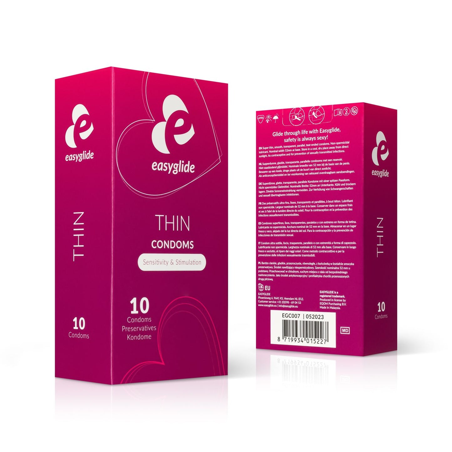 EasyGlide - Extra Thin Condooms - 10 stuks - 1