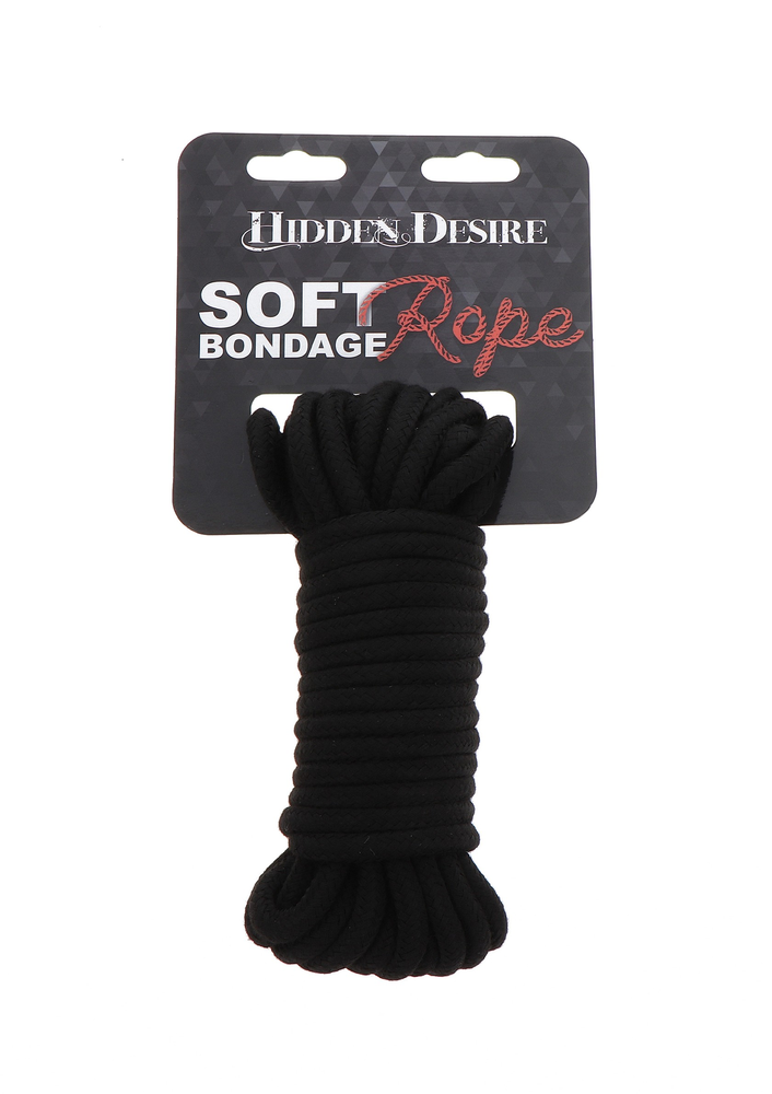 Hidden Desire Bondage Rope 10M BLACK - 1