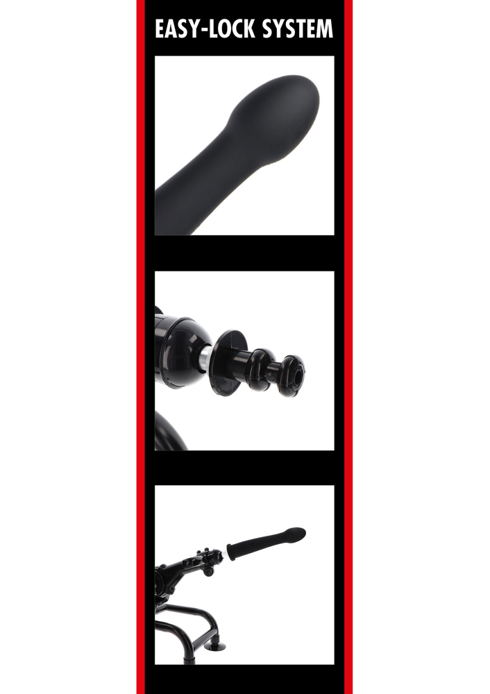 Hidden Desire Bangers Fuck Machines Smooth Dong Easy-Lock 19 cm BLACK - 5