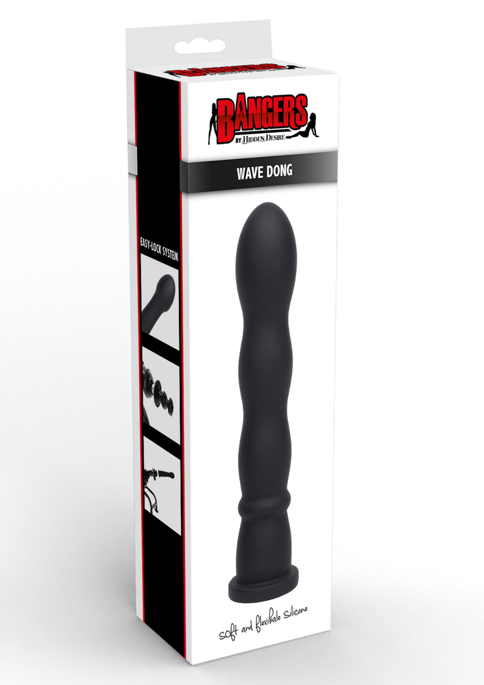 Hidden Desire Bangers Fuck Machines Wave Dong Easy-Lock 19 cm BLACK - 0