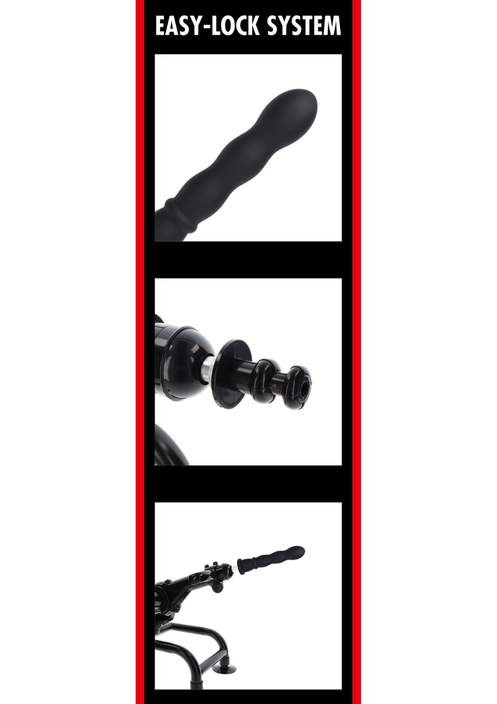 Hidden Desire Bangers Fuck Machines Wave Dong Easy-Lock 19 cm BLACK - 5