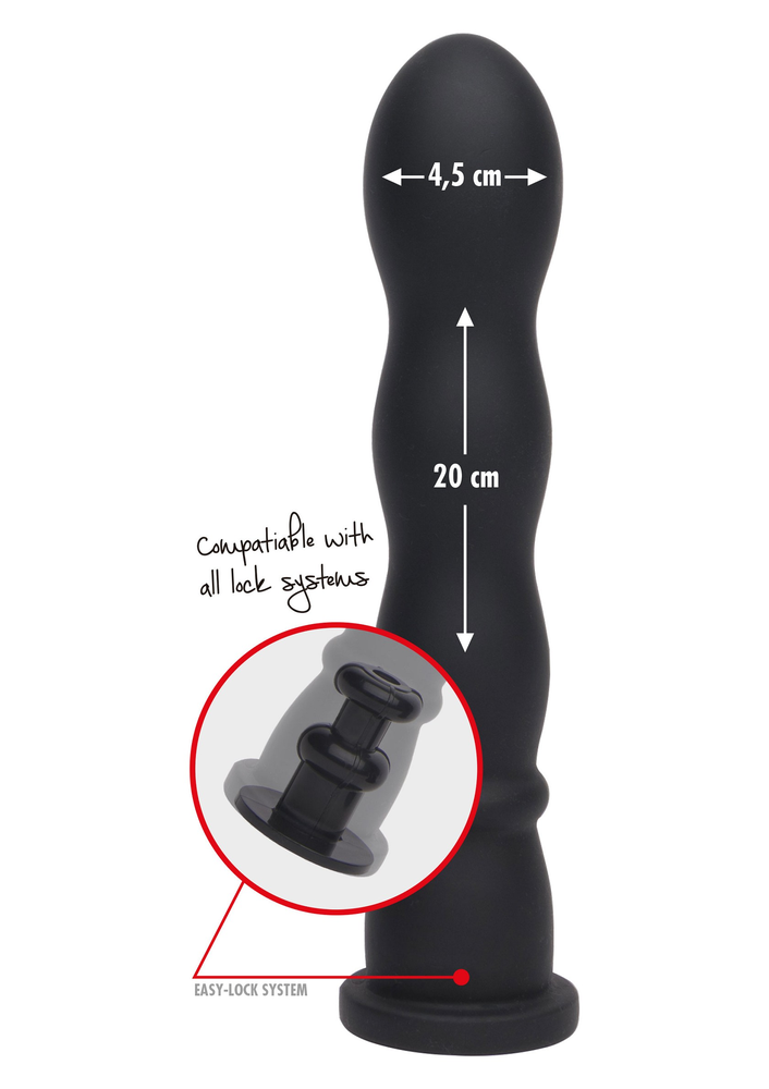 Hidden Desire Bangers Fuck Machines Wave Dong Easy-Lock 19 cm BLACK - 1