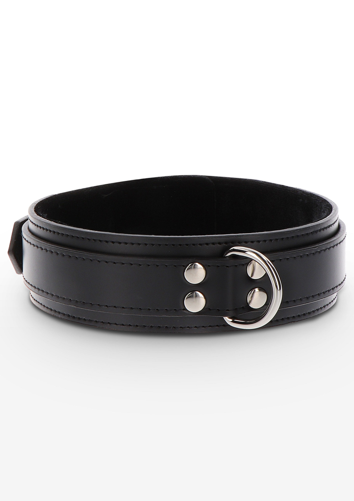 Taboom Bondage Essentials Heavy D-Ring Collar BLACK - 1