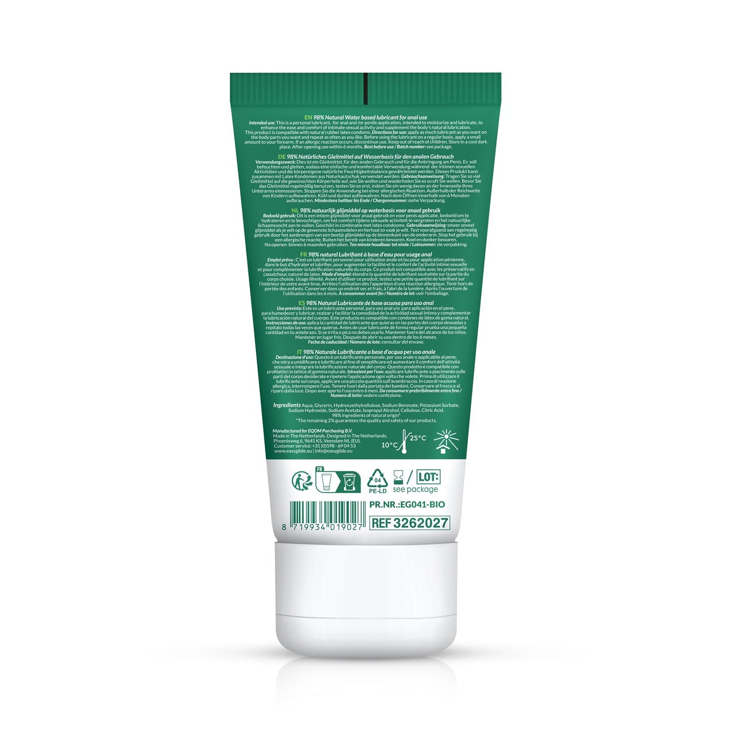 EasyGlide - Bio & Natural Glijmiddel op Waterbasis Anaal - 100 ml - 2