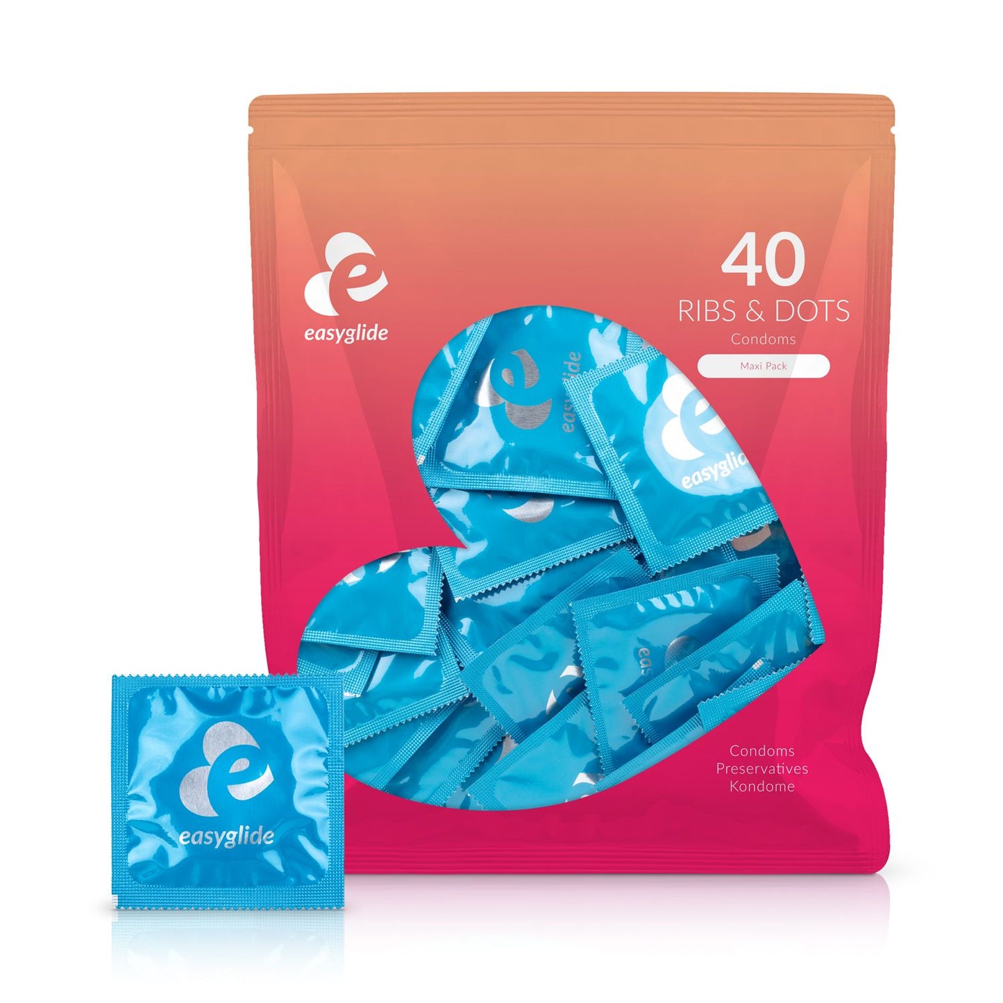EasyGlide - Ribs and Dots Condooms - 40 stuks - 1