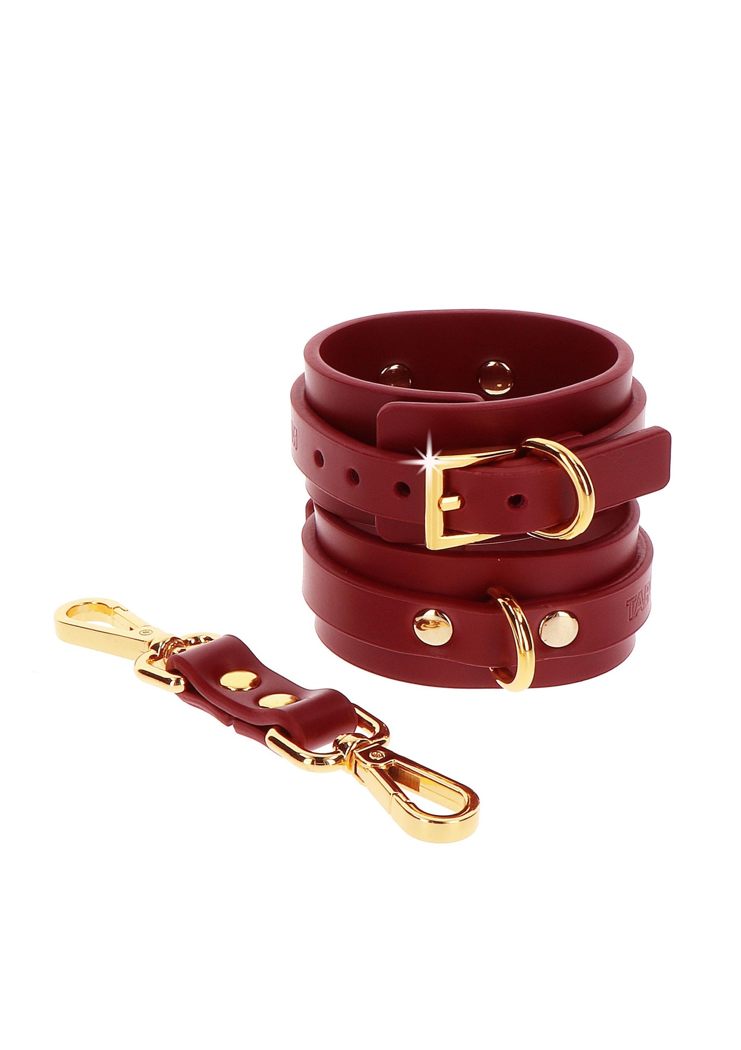 Taboom Bondage in Luxury Ankle Cuffs RED - 4