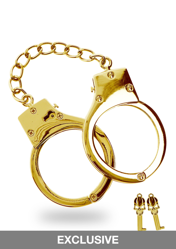 Taboom Bondage in Luxury Gold Plated BDSM Handcuffs GOLD - 4