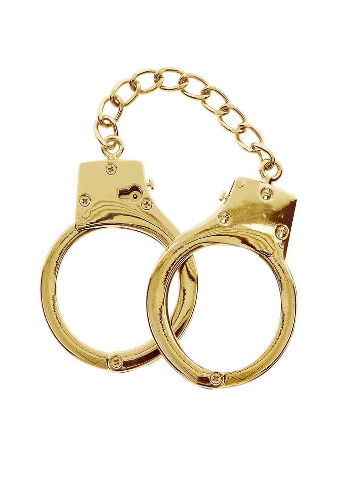 Taboom Bondage in Luxury Gold Plated BDSM Handcuffs GOLD - 1