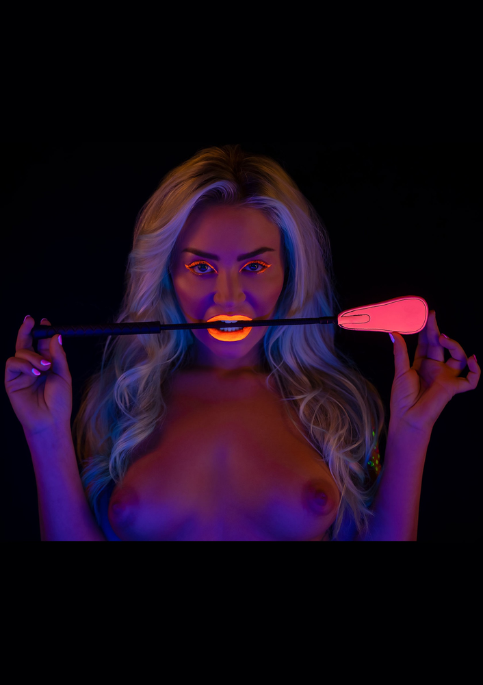 Taboom Glow In the Dark Riding Crop PINK - 8