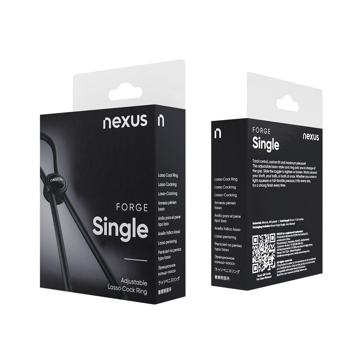 Nexus Forge - Verstelbare Penisring - Zwart - 5