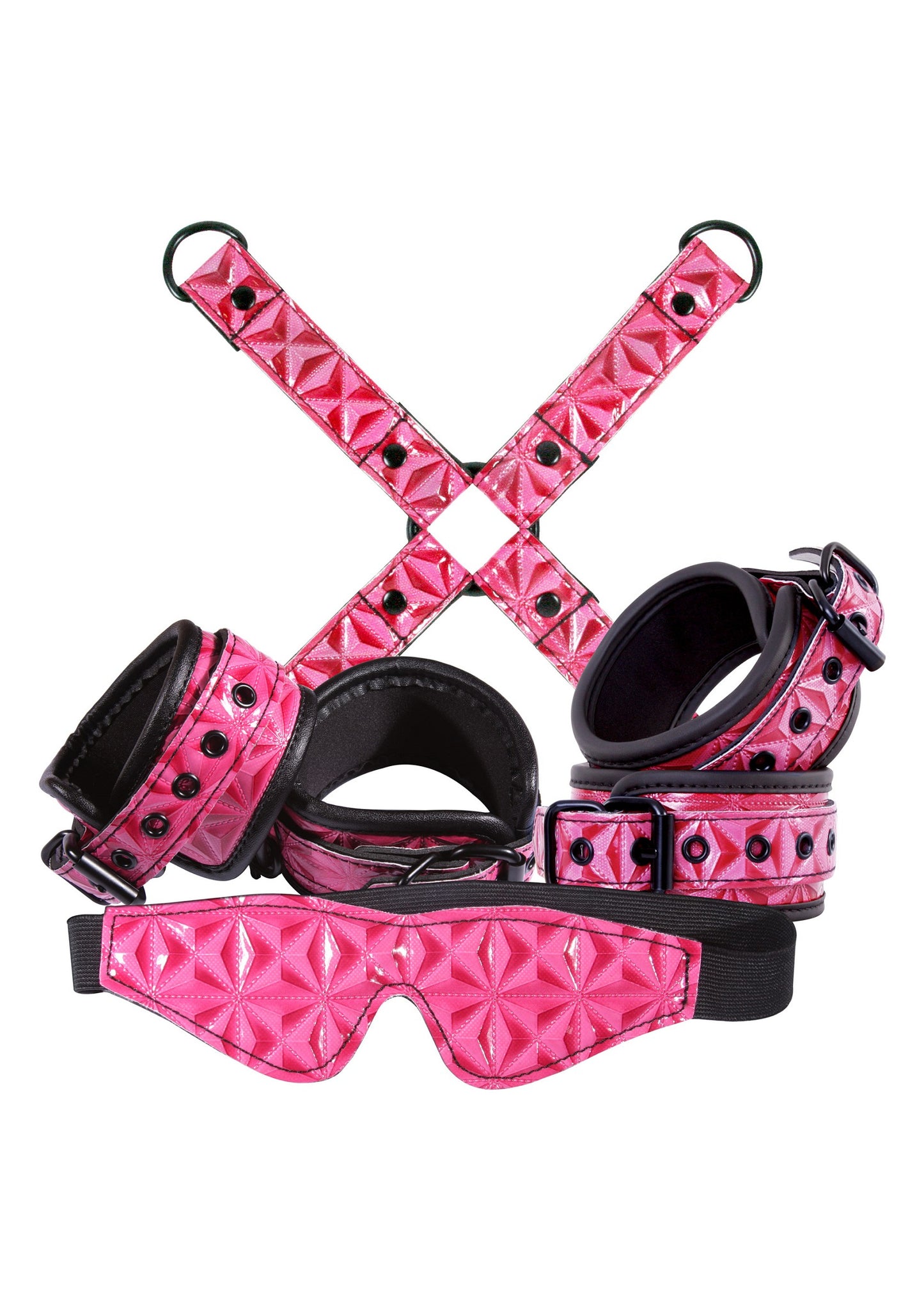 NS Novelties Sinful Bondage Kit PINK - 0