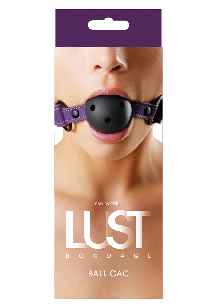 NS Novelties Lust Bondage Ball Gag PURPLE - 1
