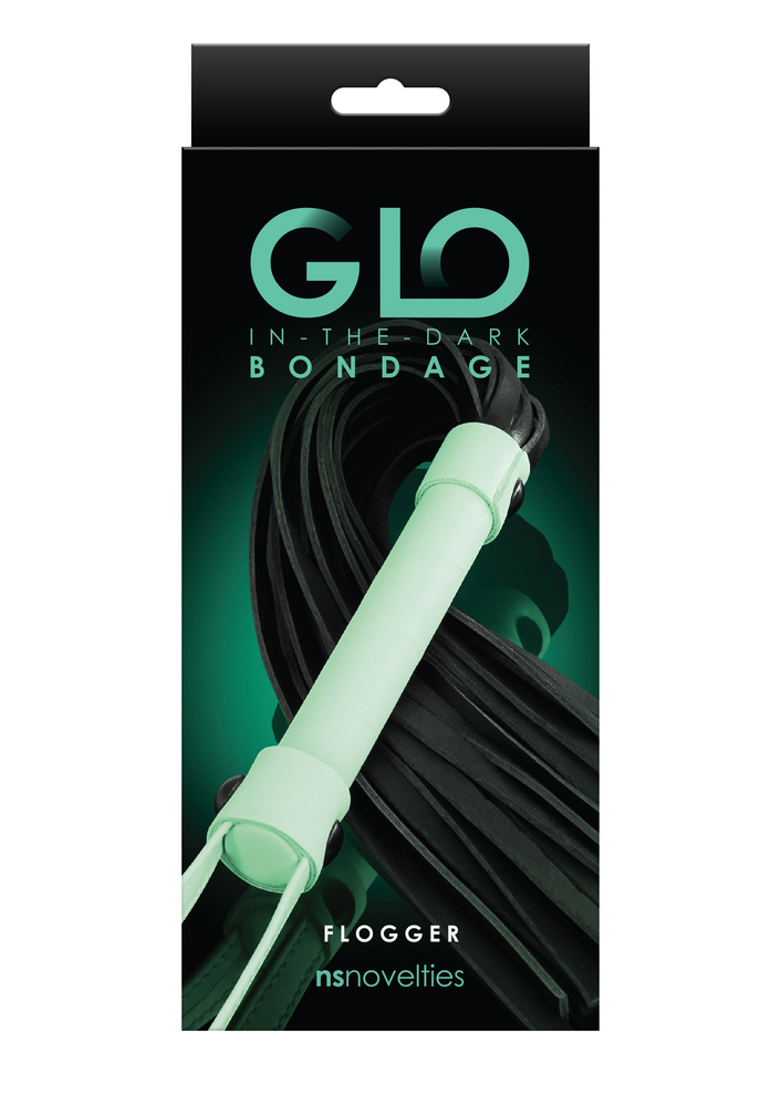 NS Novelties GLO Bondage Flogger GLOW - 1
