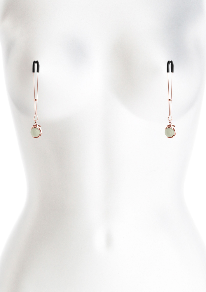 NS Novelties Bound Nipple Clamps G1 GOLD - 1