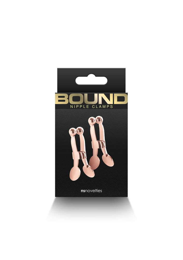 NS Novelties Bound Nipple Clamps C1 ROSEGOLD - 0